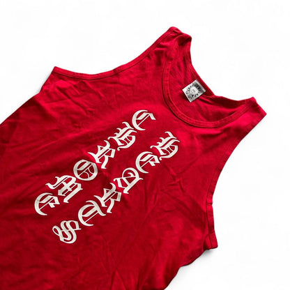 Chrome Hearts Vertical Script 90s Chrome Red Tank | Medium, Red