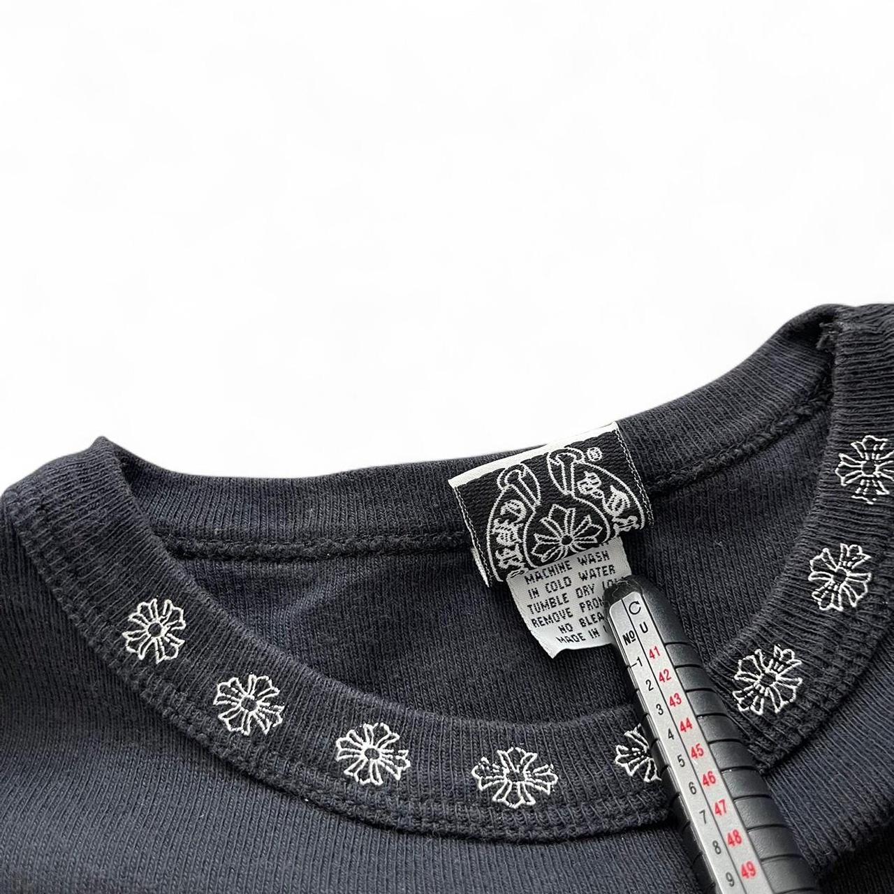 Chrome Hearts Floral Crop Vintage T-shirt | Medium, Black