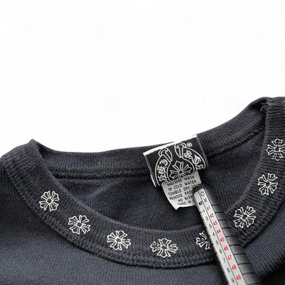 Chrome Hearts Floral Crop Vintage T-shirt | Medium, Black