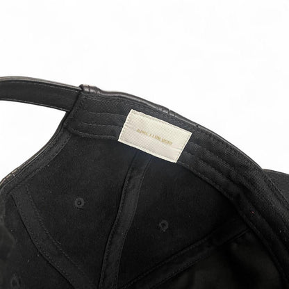 Aimé Leon Dore Brass Logo Leather Hat 'Jet Black' | O/S, Black