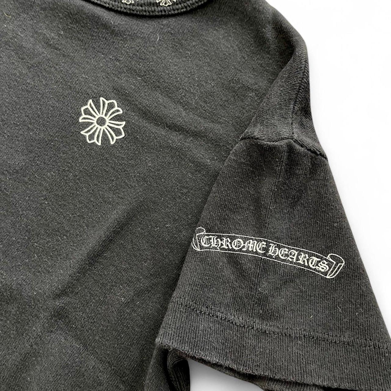 Chrome Hearts Floral Crop Vintage T-shirt | Medium, Black