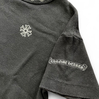 Chrome Hearts Floral Crop Vintage T-shirt | Medium, Black