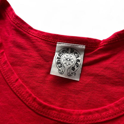 Chrome Hearts Vertical Script 90s Chrome Red Tank | Medium, Red