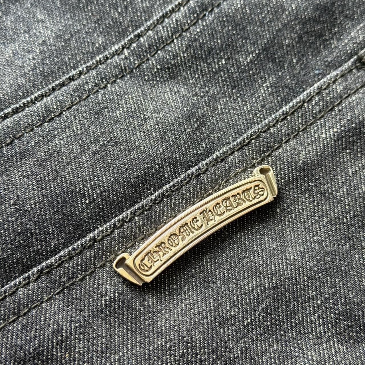 Chrome Hearts “KS” Baggy Selvedge Jeans | W34, Black