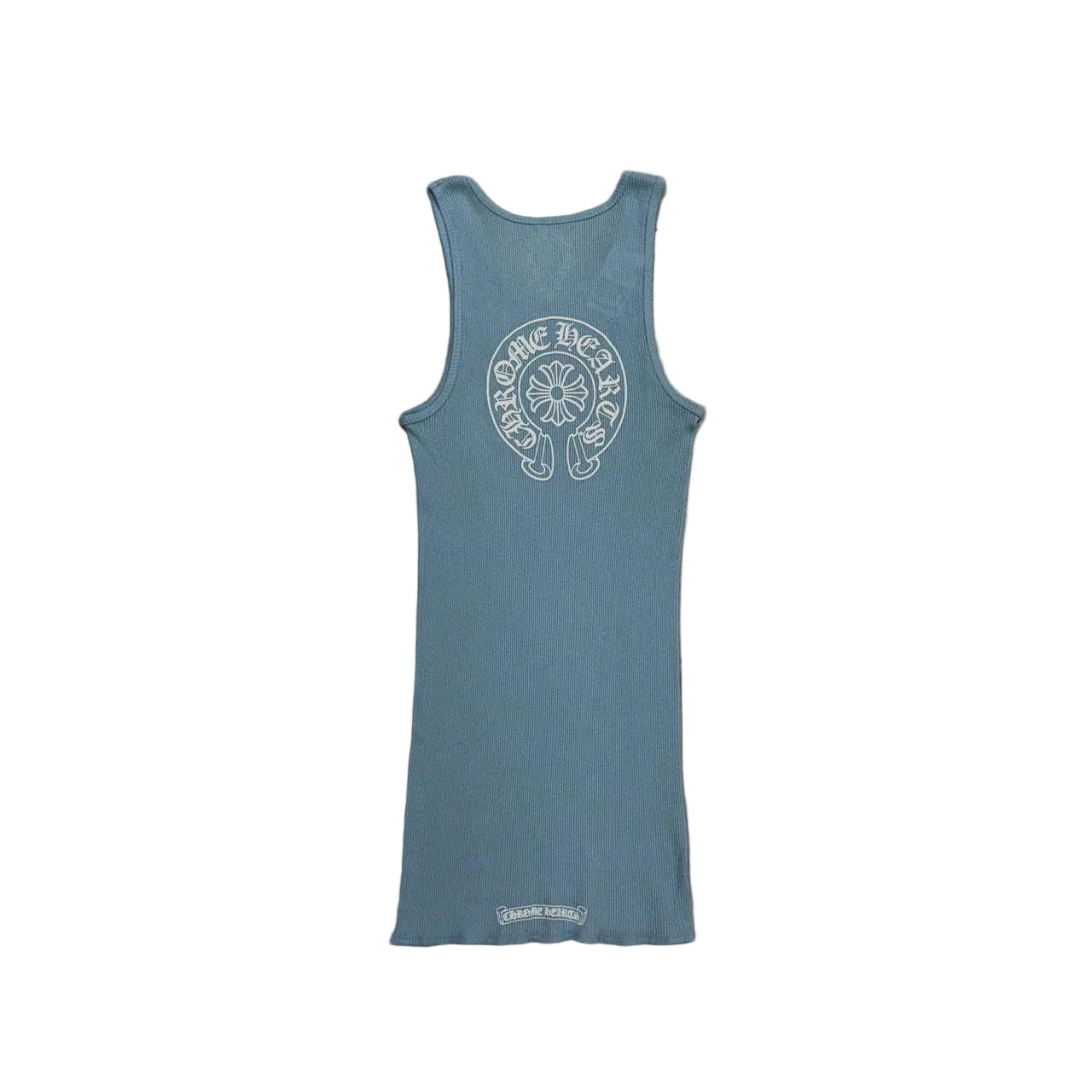 Chrome Hearts Horseshoe Logo Vest Tank Top Blue | Small, Blue