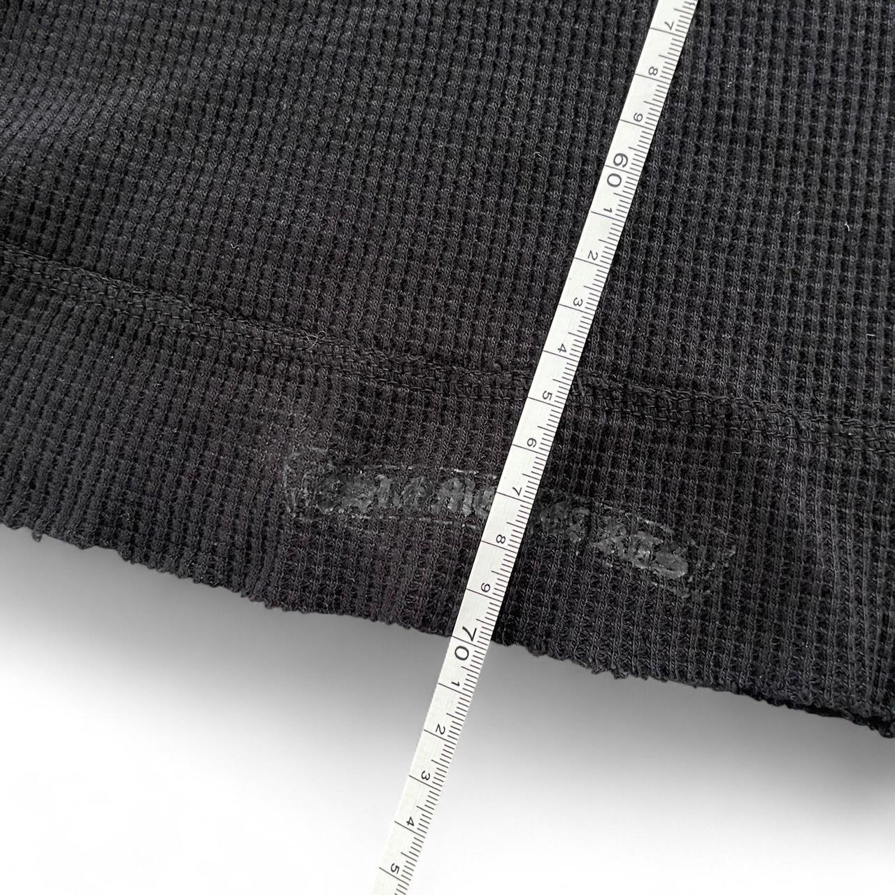 Chrome Hearts Dagger Scroll Logo Thermal Vintage Long Sleeve Black | Small, Black