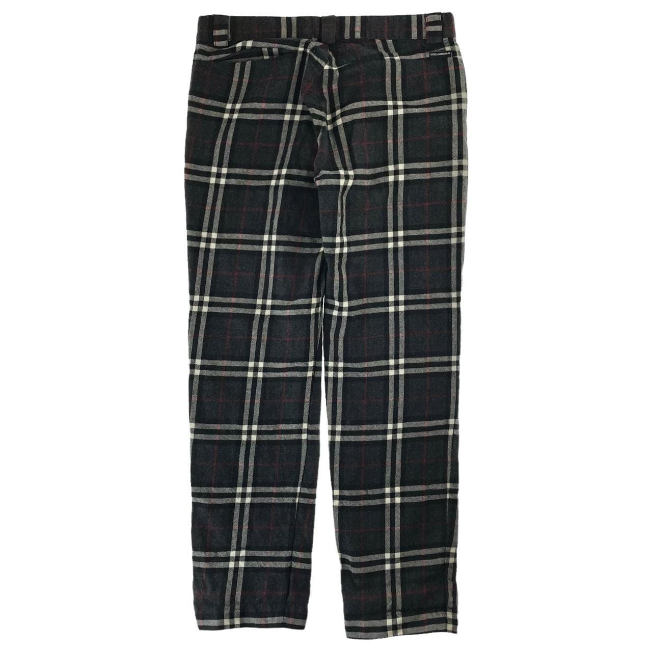 Vintage Dolce and Gabbana “Burberry rip” trousers W33