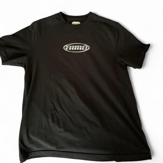 Aime Leon Dore Chrome Logo Tee ‘Jet Black’ | Default, Black