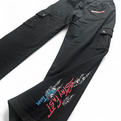 Chrome Hearts Matty Boy Stay Fast Cargo Sweatpants | XL, Black