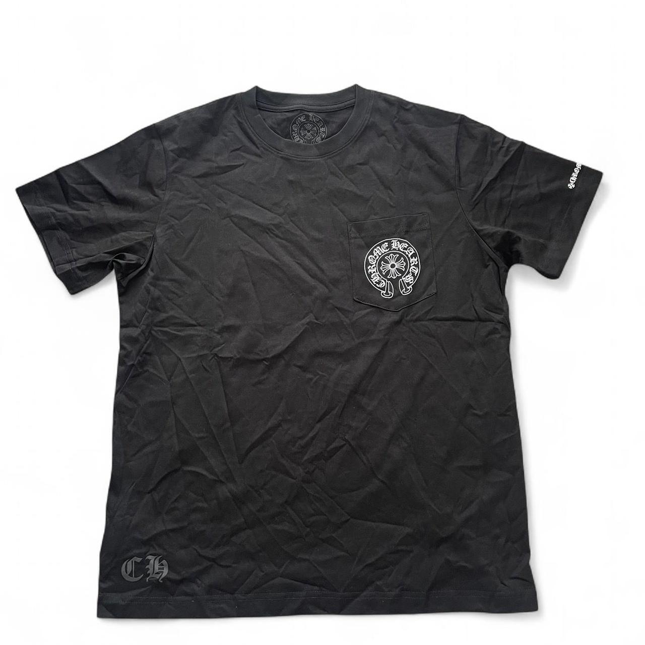 Chrome Hearts OG Horseshoe Logo Tee | Large, Black