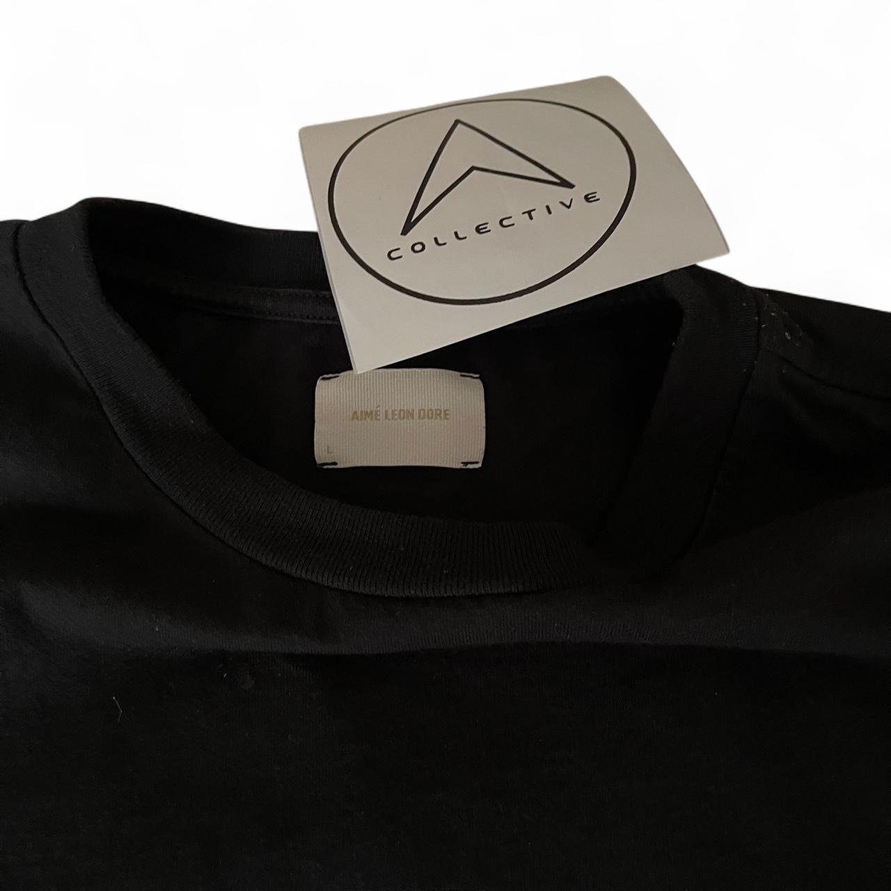Aime Leon Dore Chrome Logo Tee ‘Jet Black’ | Default, Black