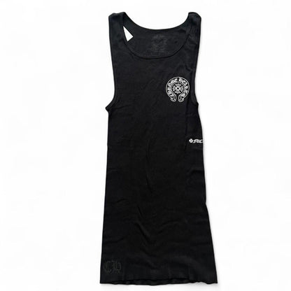 Chrome Hearts Black Horseshoe Womens Tank Top Vest | Small, Black