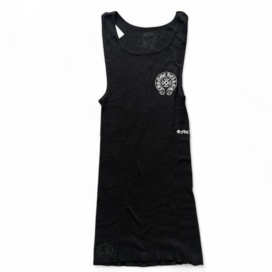 Chrome Hearts Black Horseshoe Womens Tank Top Vest | Small, Black
