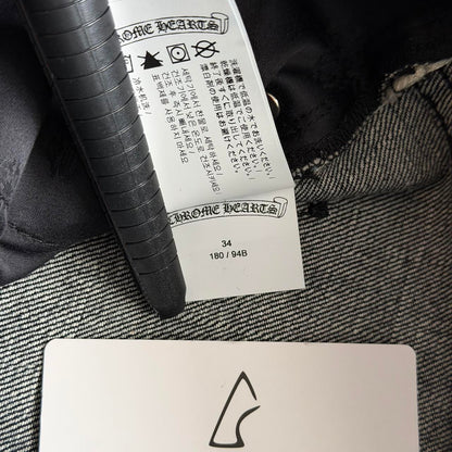 Chrome Hearts “KS” Baggy Selvedge Jeans | W34, Black
