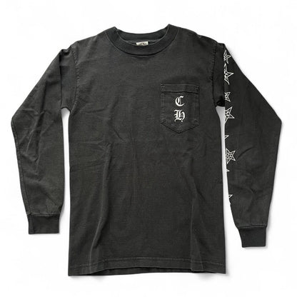 Chrome Hearts Exclusive Star Logo Long Sleeve T | Small, Black