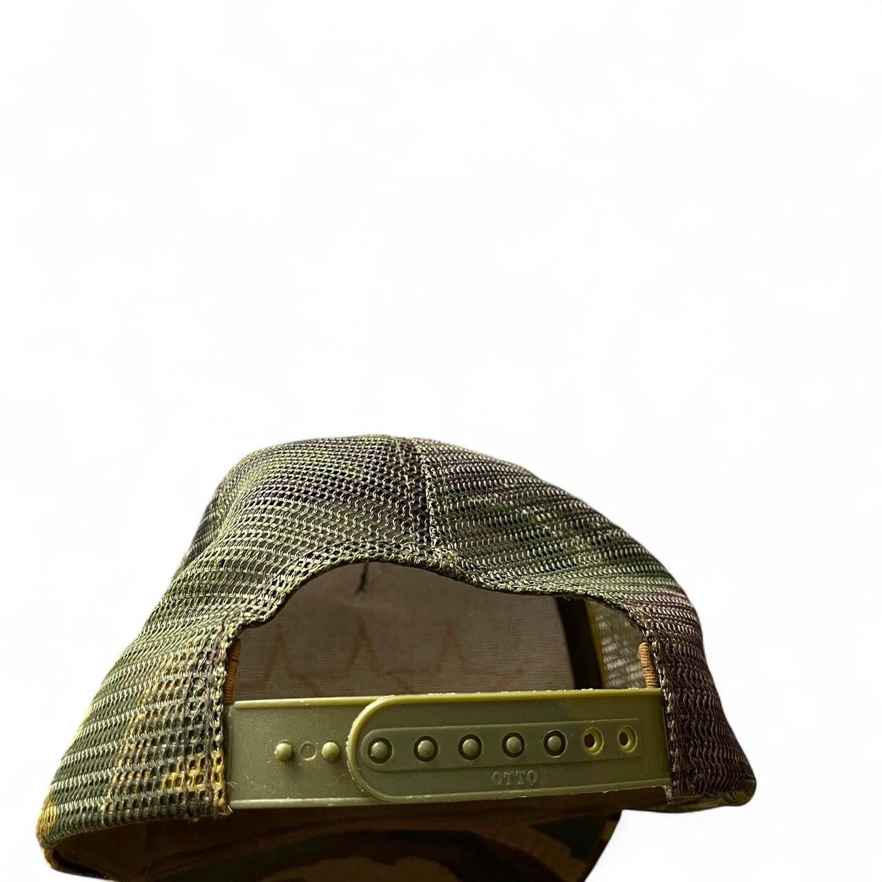 Chrome Hearts Triple Star Logo Leather Patch Camo Orange Trucker Cap | O/S, Camo