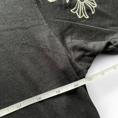 Chrome Hearts Shoulder Script Dagger Logo Tee | Large, Black