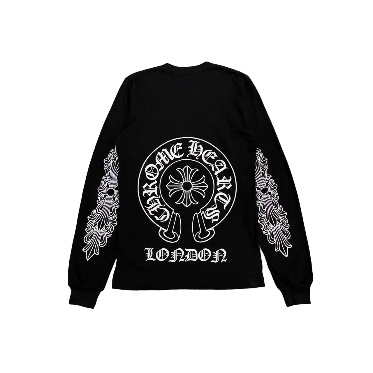 Chrome Hearts London Exclusive Horseshoe Logo LongSleeve Tee | Large, Black