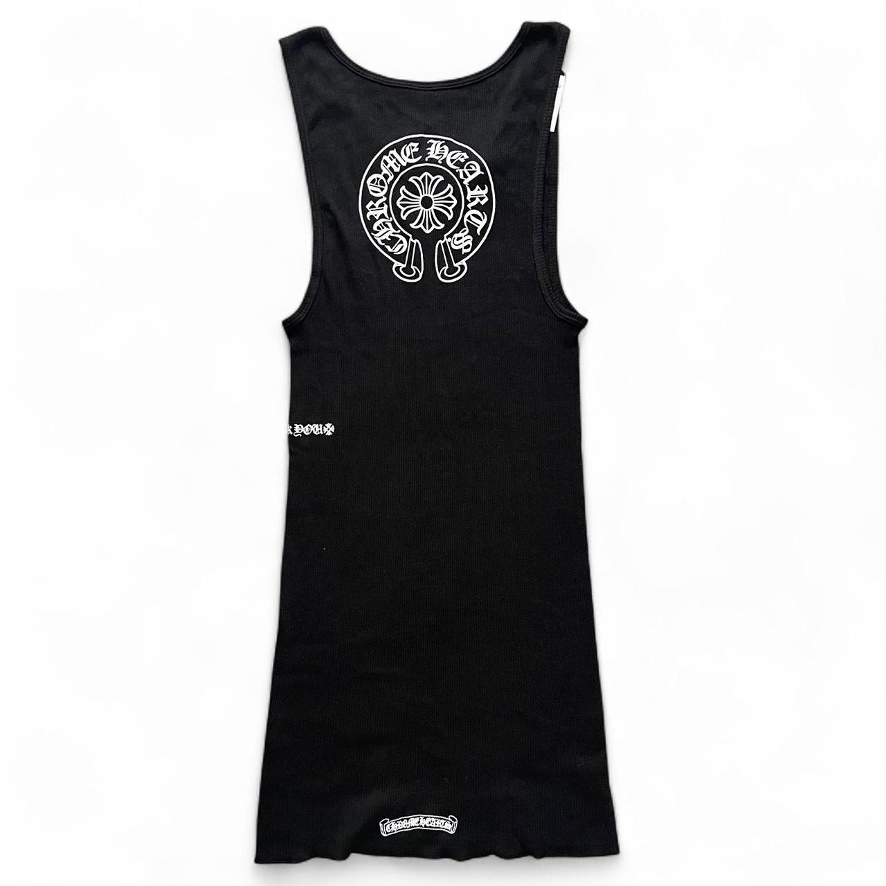 Chrome Hearts Black Horseshoe Womens Tank Top Vest | Small, Black