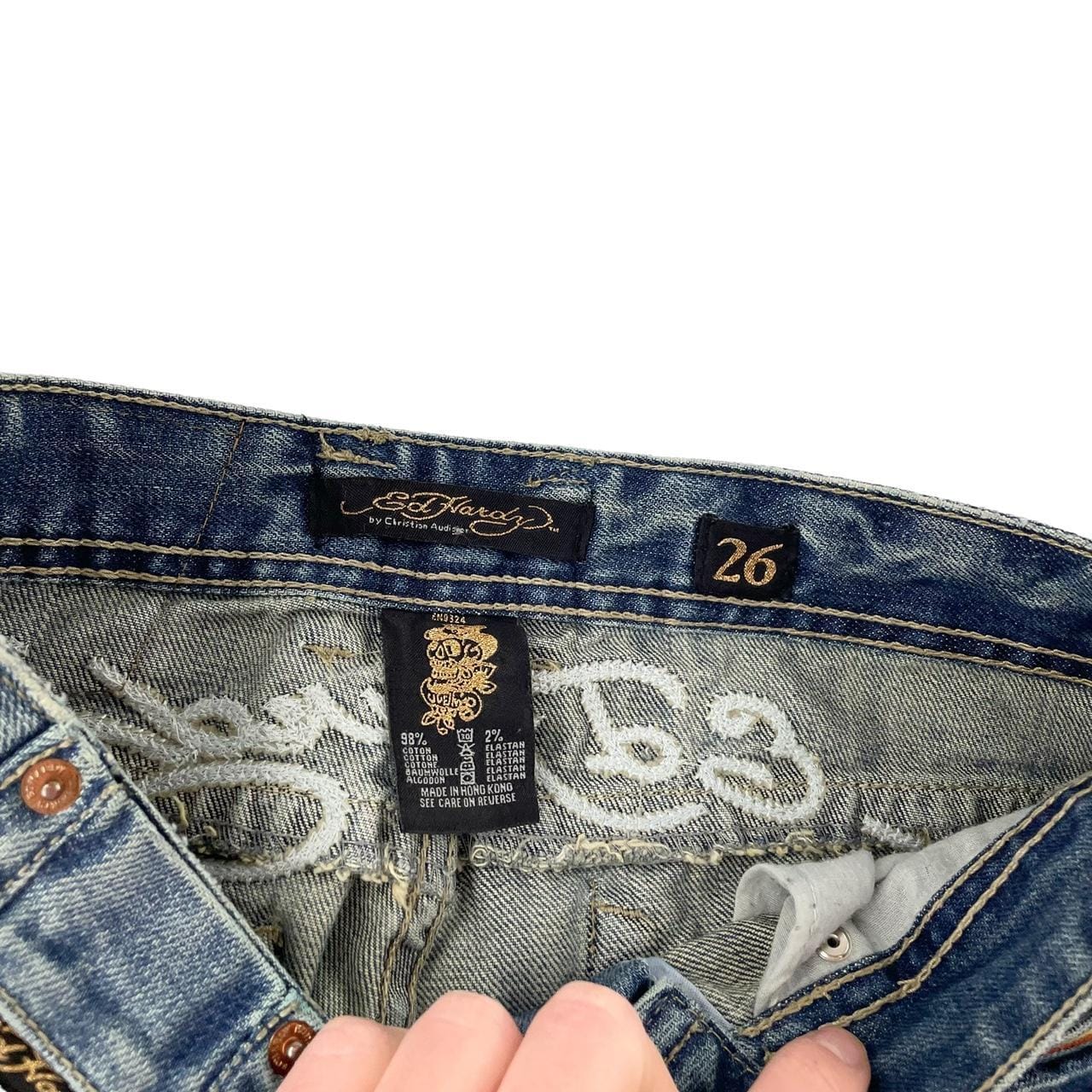 Vintage Ed Hardy denim jeans trousers W30