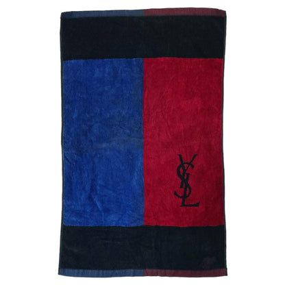 Vintage YSL Yves Saint Laurent colour block hand towel