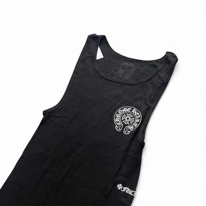 Chrome Hearts Black Horseshoe Womens Tank Top Vest | Small, Black