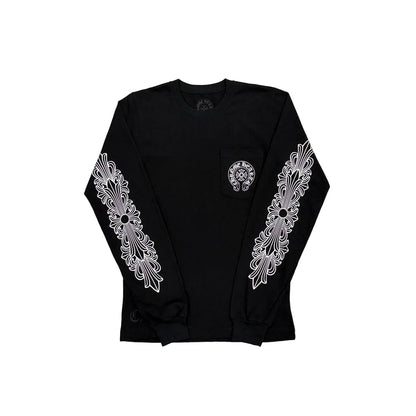 Chrome Hearts London Exclusive Horseshoe Logo LongSleeve Tee | Large, Black