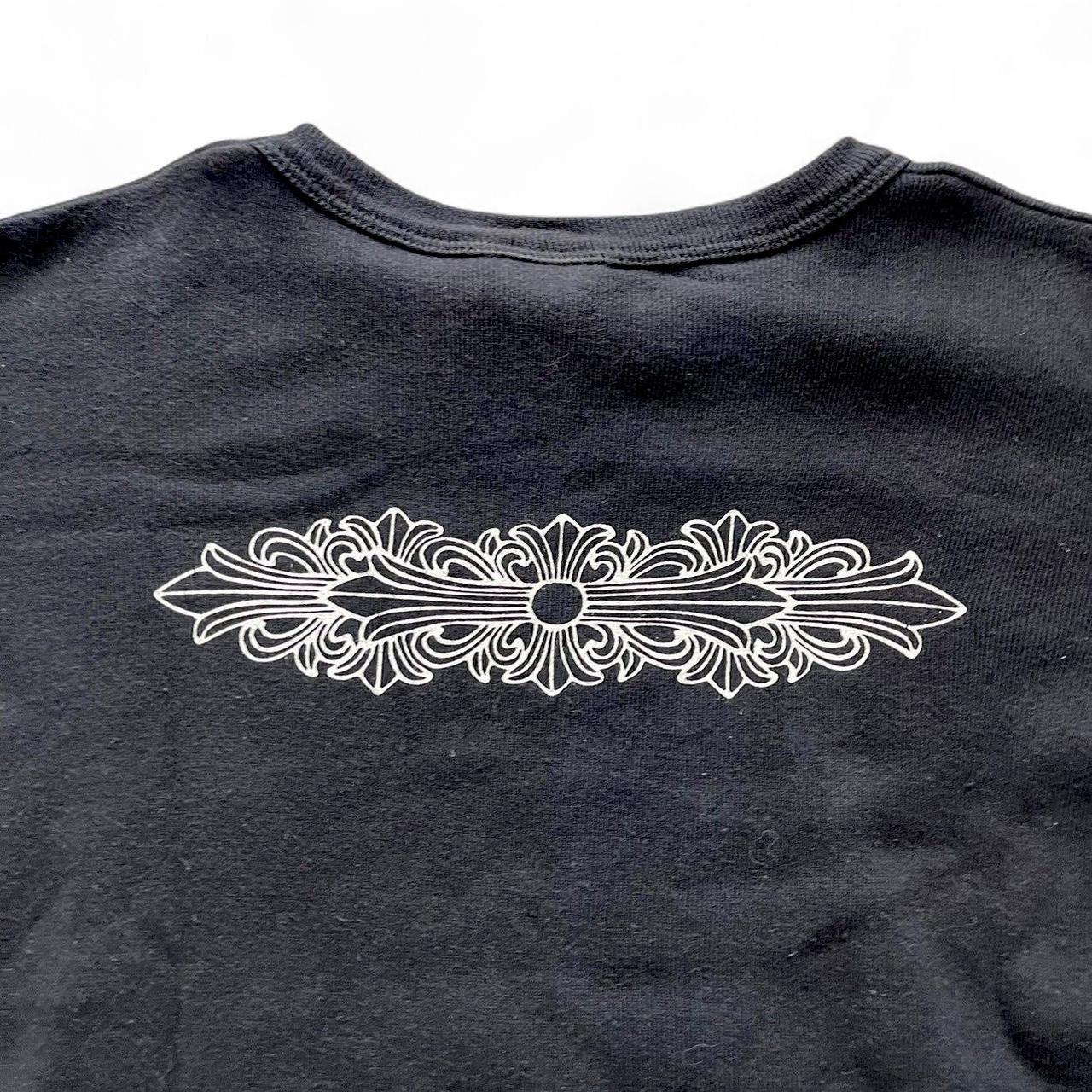 Chrome Hearts Floral Crop Vintage T-shirt | Medium, Black