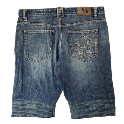 Vintage Big train Japanese denim jeans shorts W36