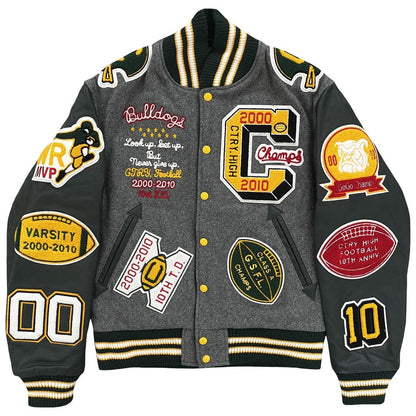 Bulldogs Full Deco Varsity Jacket - S/M