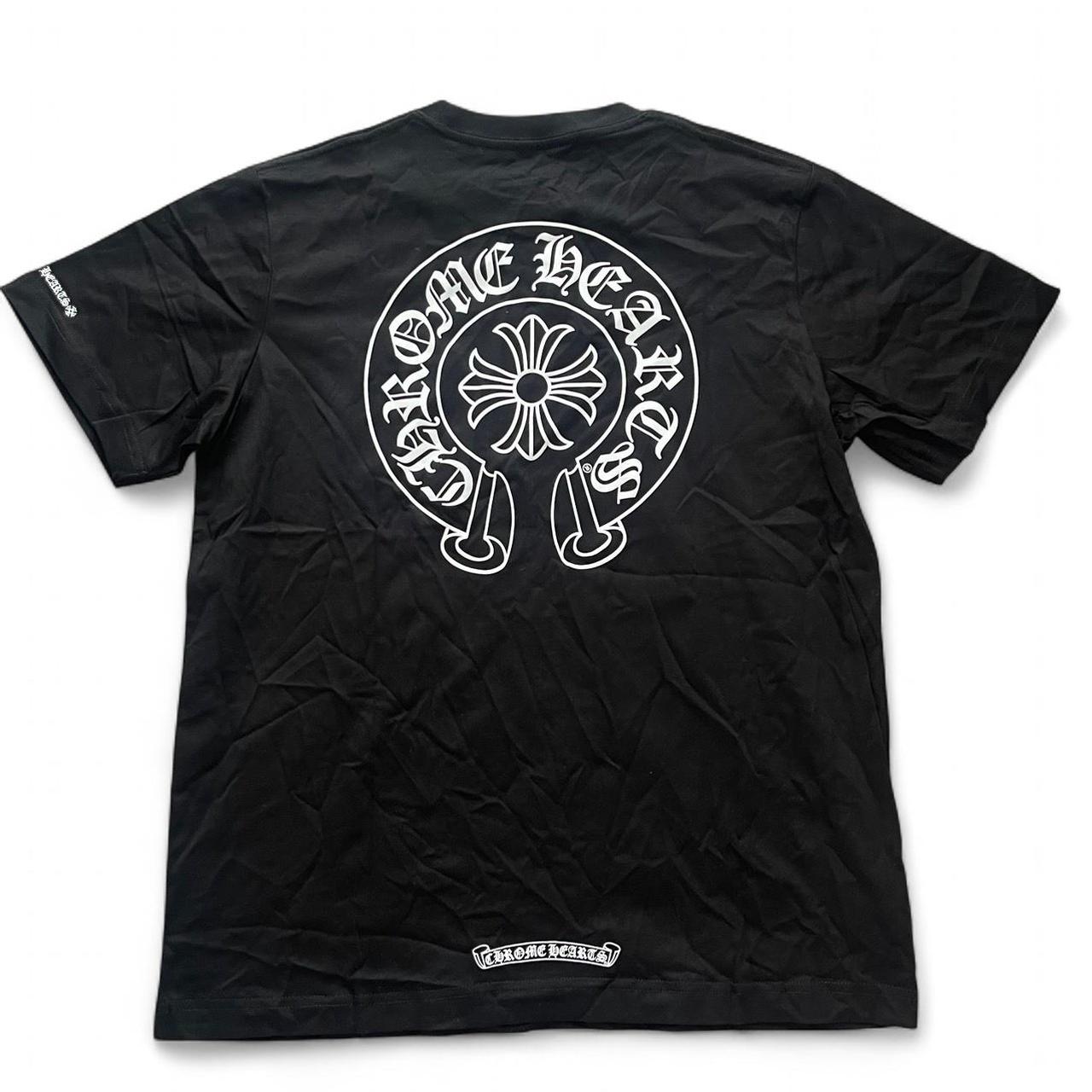 Chrome Hearts OG Horseshoe Logo Tee | Large, Black