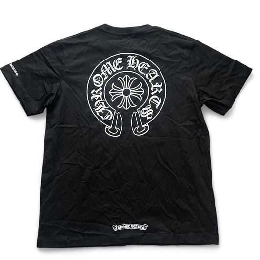 Chrome Hearts OG Horseshoe Logo Tee | Large, Black