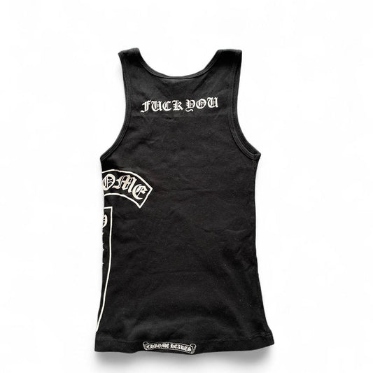 Chrome Hearts T Scroll Cross Logo Vest Black | Medium, Black