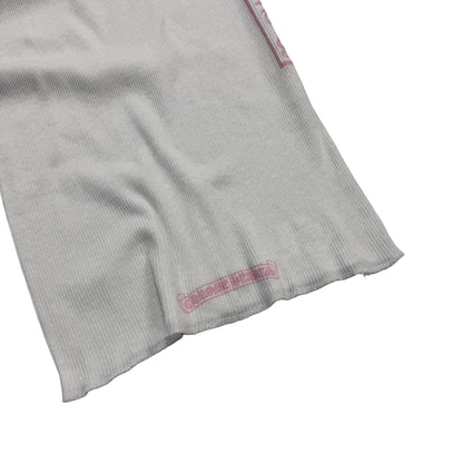 Chrome Hearts T Bar Logo Vest Tank Top White Pink | Small, Multicoloured