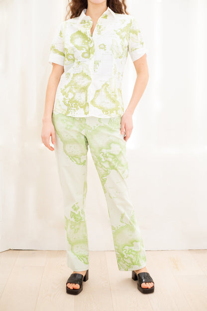 Alviero Martini Tilasse Map Print Trousers