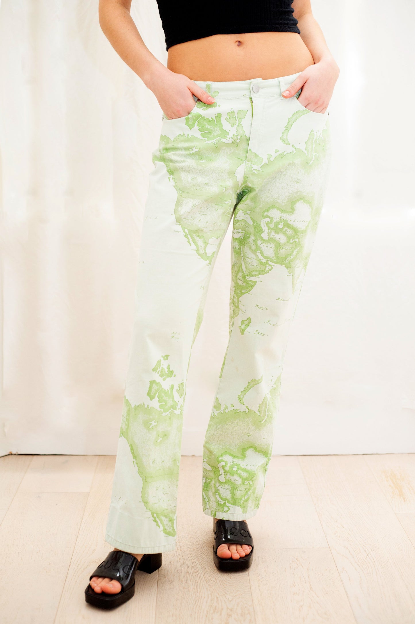 Alviero Martini Tilasse Map Print Trousers