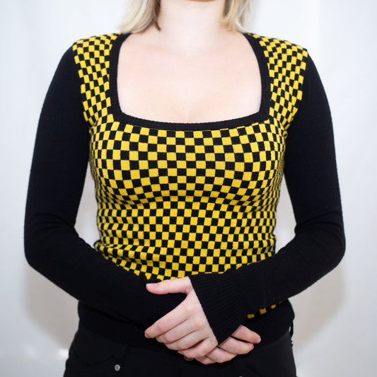 1990's Checkerboard Knit