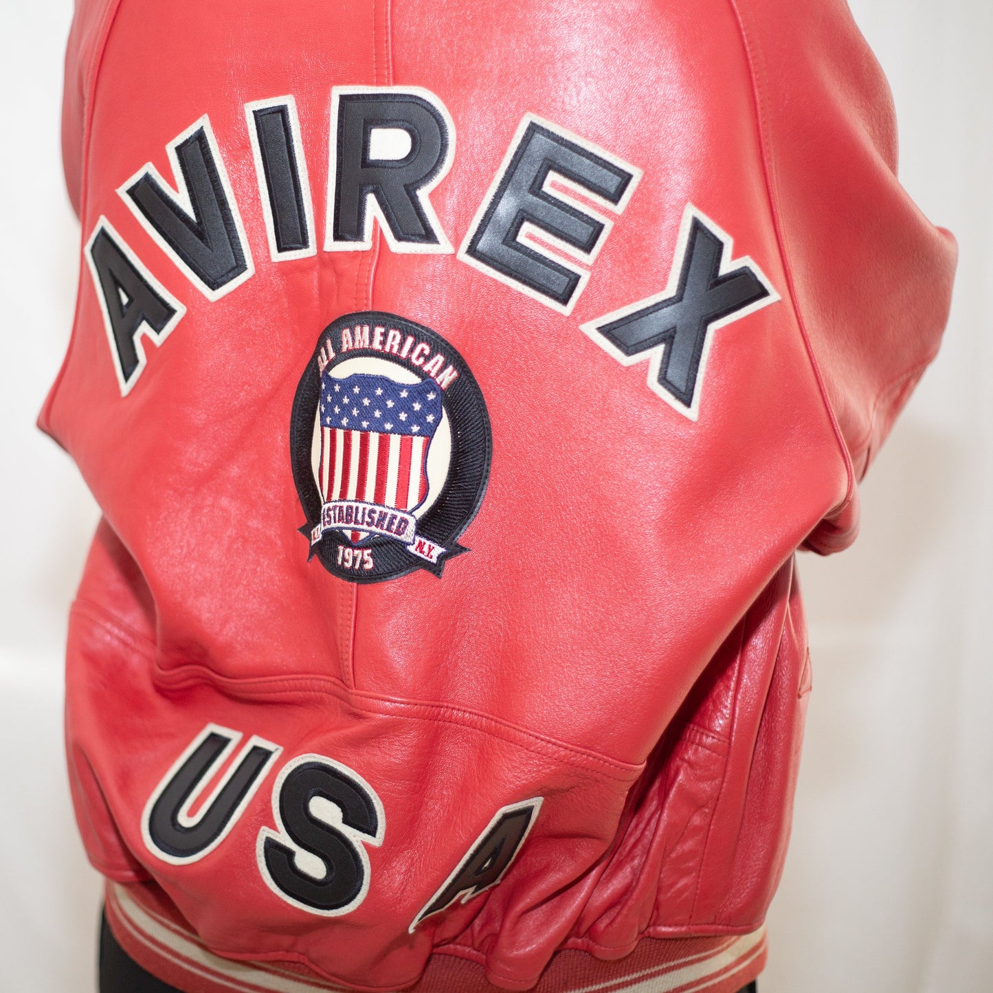 Early 2000's Red Leather Avirex