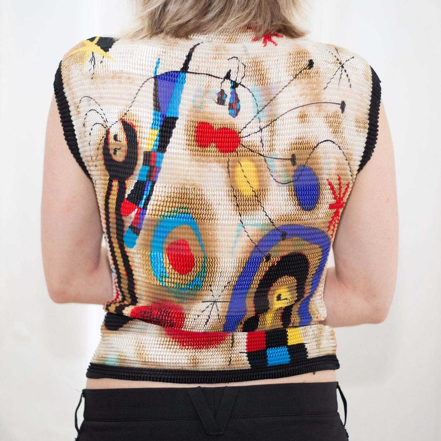 Kandinsky Art Pleated Tank