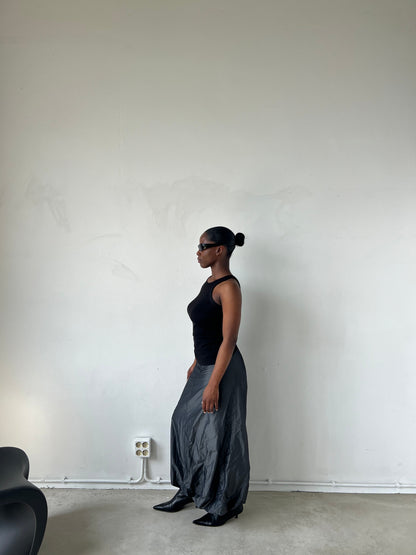 NYLON BALLOON SKIRT | Default Title, Grey