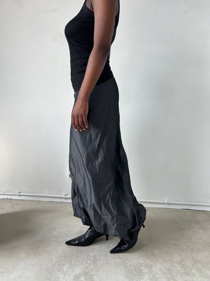 NYLON BALLOON SKIRT | Default Title, Grey
