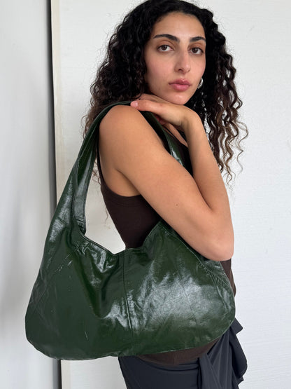 GREEN LEATHER BAG | Default Title, Green