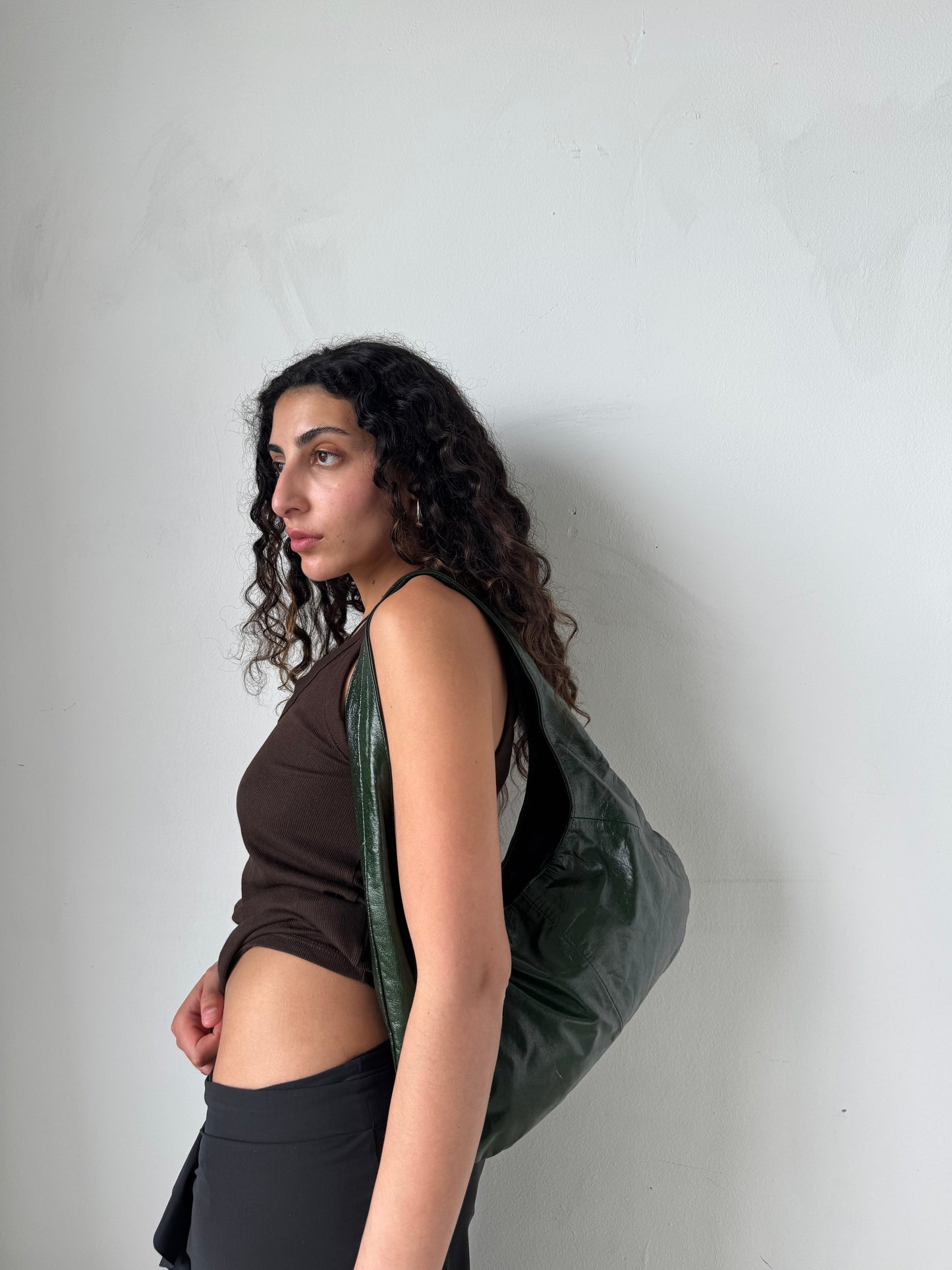 GREEN LEATHER BAG | Default Title, Green