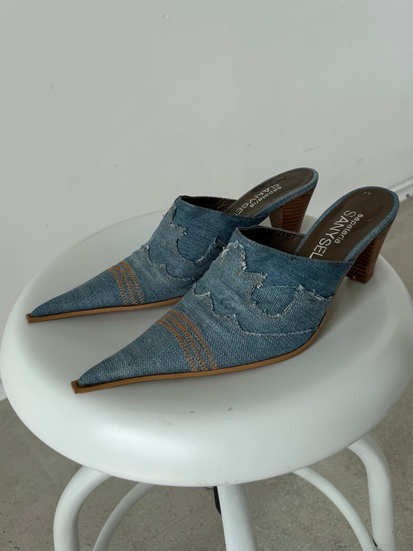 DENIM MULES | DEFAULT TITLE, Blue