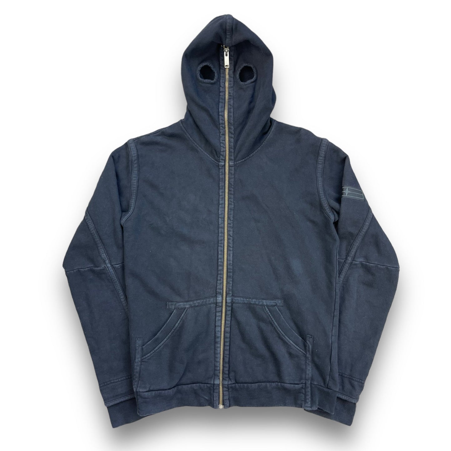 FW 2009 Stone Island Denims Full Zip Face Mask Hoodie (L) | Default Title, Blue