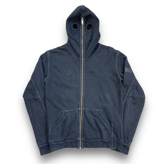 FW 2009 Stone Island Denims Full Zip Face Mask Hoodie (L) | Default Title, Blue