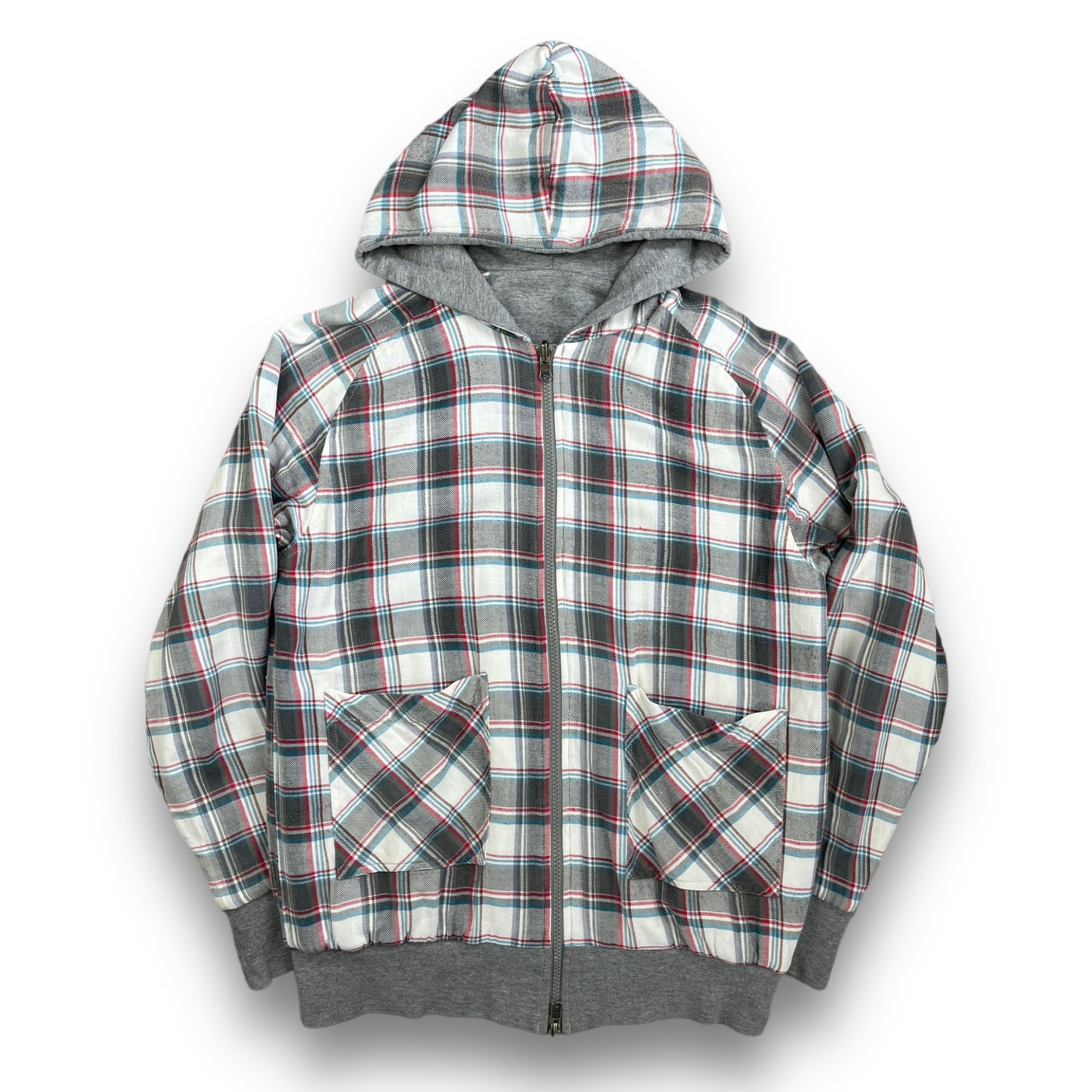 Maharishi Checkered Reversible Hoodie (S) | Default Title, Grey