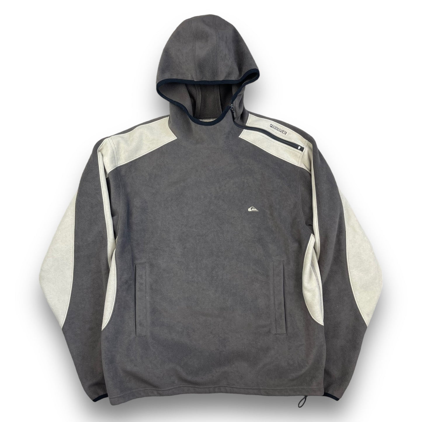Quiksilver Shoulder Zip Fleece Hoodie Brown (XL) | Default Title, Multicoloured