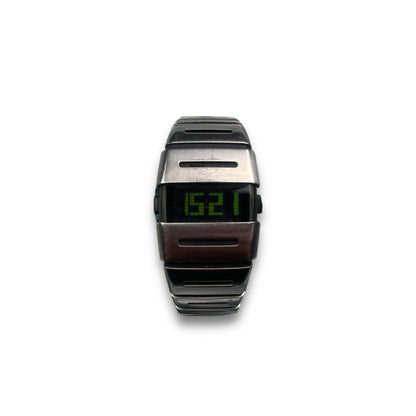 Early 2000's Nike D-Line Stainless-Steel Digital Watch | O/S, Tan