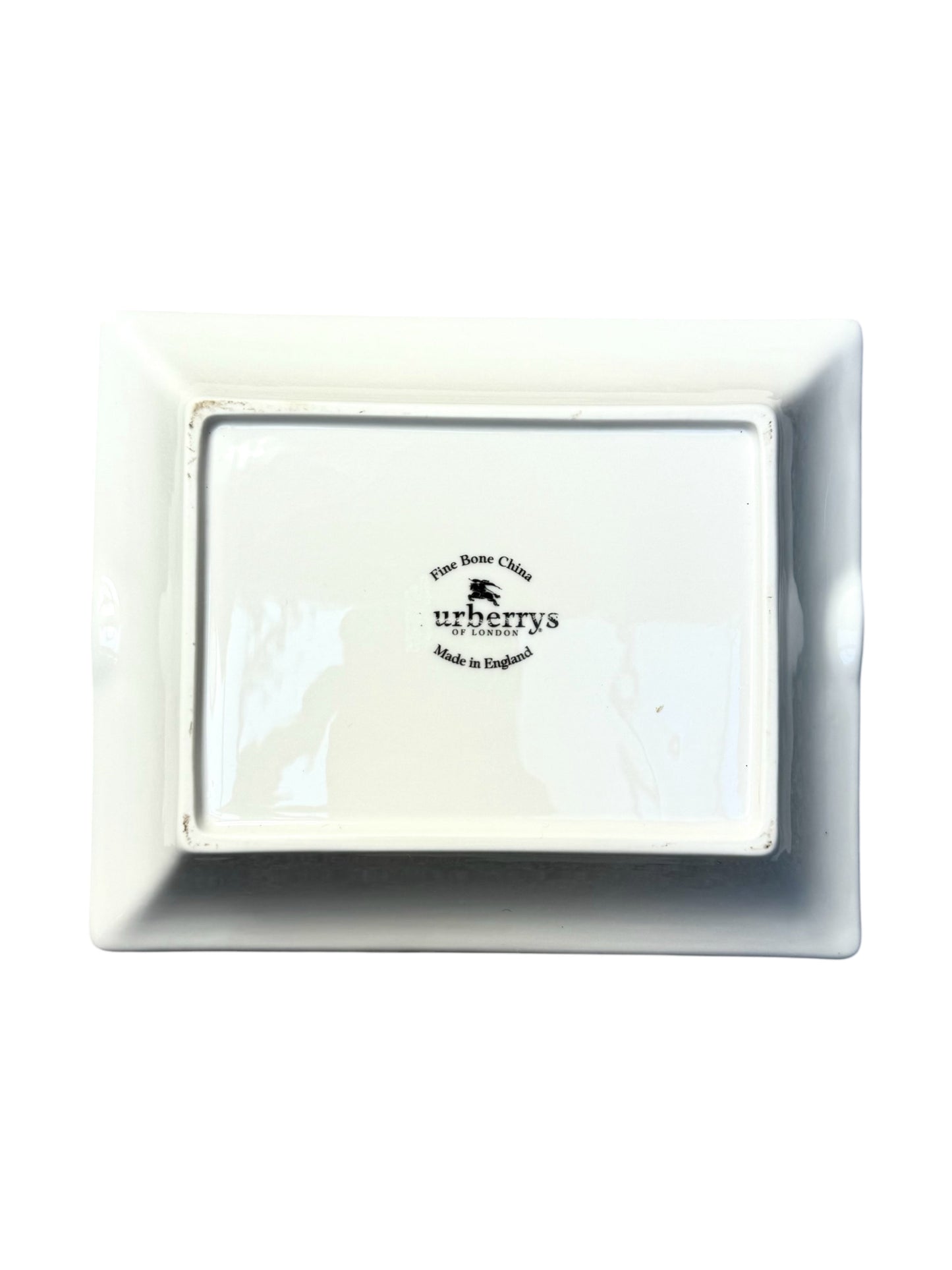 Burberry Logo Nova Check Print Fine Bone China Ashtray